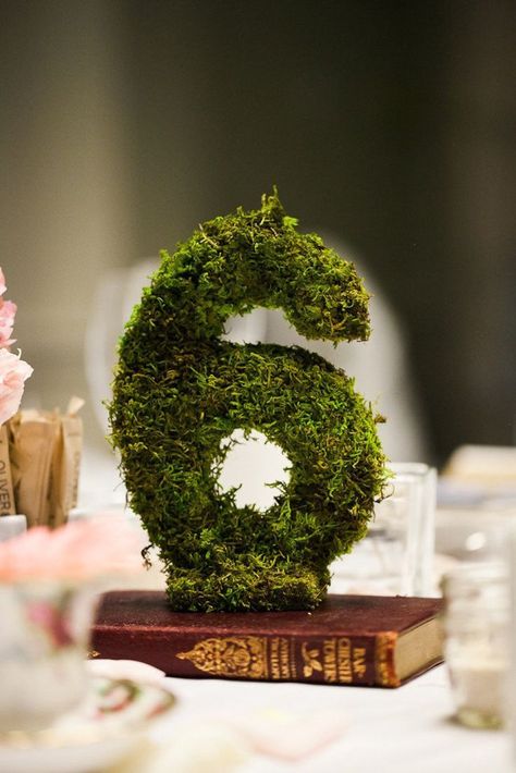 Moss Table, Moss Wedding, Moss Decor, Enchanted Forest Wedding, Moss Covered, Woodland Wedding, Forest Wedding, Wedding Table Numbers, Nature Wedding