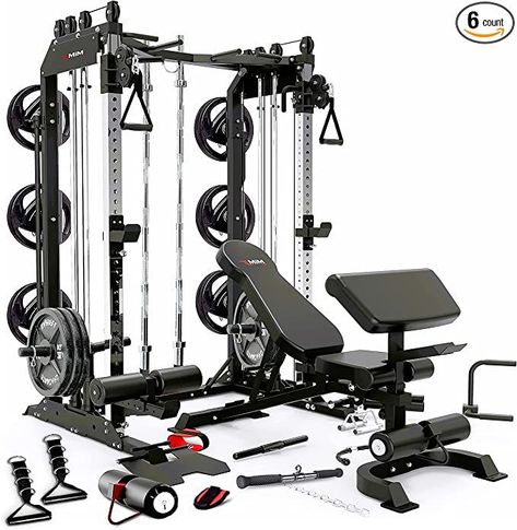 MiM USA Pro Master 1001, Smith Machine & Functional Trainer, Full Body Workout Machine Functional Trainer, Usa Pro, Preacher Curls, Adjustable Weight Bench, Weight Bench, Gym Weights, Gym Machines, Smith Machine, Adjustable Weights