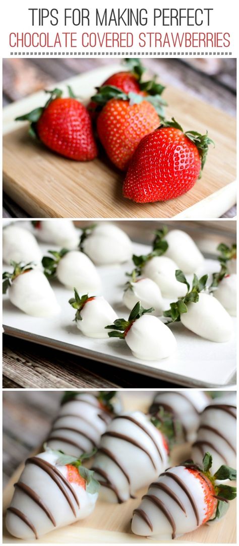 Tips on How to Make Perfect Chocolate Covered Strawberries { lilluna.com } Perfect Chocolate Covered Strawberries, Strawberry Dip, Covered Strawberries, Chocolate Strawberries, Chocolate Covered Strawberries, Strawberry Recipes, Homemade Chocolate, Cakepops, How To Make Chocolate