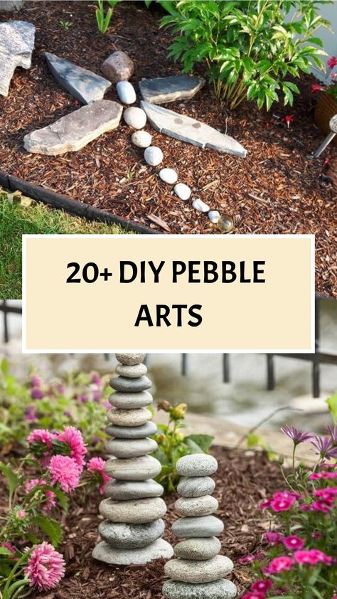 [object Object] Stones In The Garden Decorating Ideas, Garden Stone Art Ideas, Stone Garden Art Ideas, Large Pebbles In Garden, Stone Art For Garden, Stone Art Garden, Rock Statues Garden Sculptures, Stone Decoration Ideas Garden, Garden Rock Design