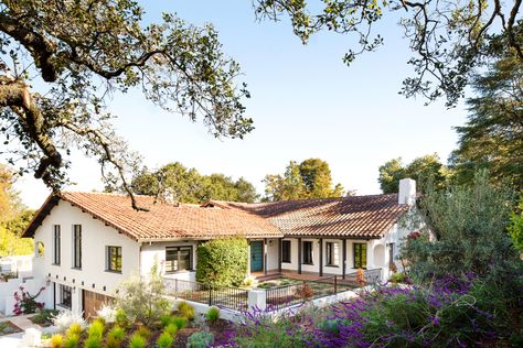 Spanish Ranch Style Homes, Spanish Home Design, Old Spanish Style Homes, Spanish Inspired Home, Spanish Mission Style, Spanish Ranch, Douglas House, Spanish Farmhouse, Spanish Exterior