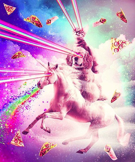 Pizza Taco, Laser Eyes, Cat Riding, Unicorn Poster, Flying Unicorn, Hipster Design, Laser Eye, Unicorn Stickers, Unicorn Cat