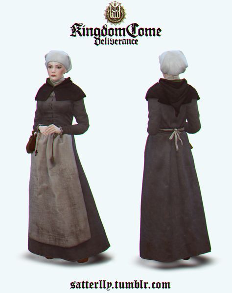 Kingdom Come: Deliverance   -   Johanka Healer outfit Sims 4 Middle Ages Cc, Healer Outfit, Kingdom Come Deliverance, Sims Challenge, Sims 4 Decades Challenge, Sims Medieval, Sims Stories, Medieval Clothes, Sims 4 Mm Cc