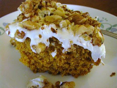 The Cannary Family: Easy Spice-y Pumpkin Cake Canned Carrots, Savory Cakes, Garden Veggies, Carrot Cake Recipe, Almond Cakes, Pumpkin Cake, Savoury Cake, Food Cakes, Cake Cake