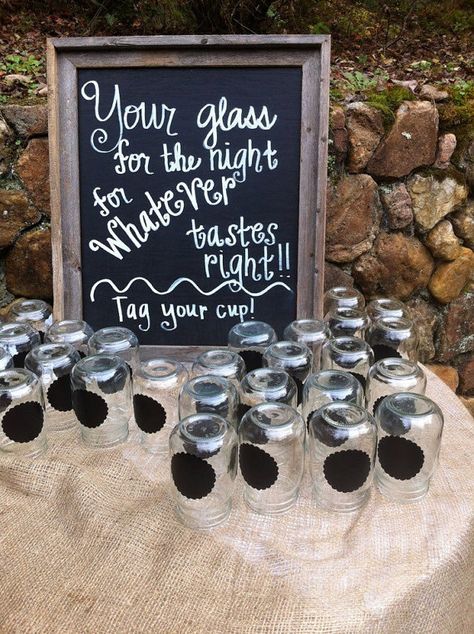 50 Chalkboard Name Tags for Mason Jars by TheBurkeStopsHere, $18.00 Mason Jar Cup, Wedding Wishes, Here Comes The Bride, Name Tags, A Sign, Diy Inspiration, Wedding Shower, Country Wedding, Quinceanera