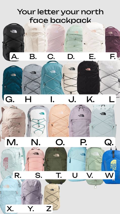 Your letter your north face backpack Northface Backpacks, North Face Backpacks, The North Face Backpack, Cute Backpacks For School, Christmas Dreaming, First Day Of School Outfit, Cute Backpacks, North Face Backpack, School Backpacks