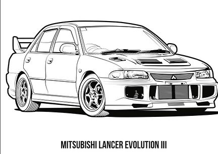 101 Squadron on Instagram: “When I released the JDM coloring book I had feedback there was not enough Mitsubishi’s. So for the Kouki edition I fixed that by adding 3…” Evo Car, Car Drawing Easy, Mitsubishi Ralliart, Car Coloring Pages, Cars Coloring, Automotive Artwork, Mitsubishi Evo, Mitsubishi Mirage, Lancer Evolution