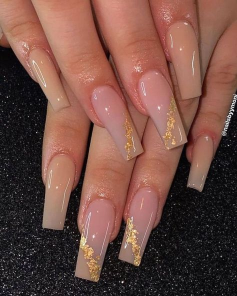 Foil Nail Designs, Marble Acrylic Nails, Natural Acrylic Nails, Hippie Nails, Stiletto Nails Designs, Work Nails, Casual Nails, Glow Nails, Foil Nails