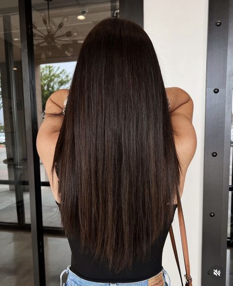 Dark Brown Straight Hair, Brown Straight Hair, Straight Hair, Straight Hairstyles, Dark Brown, Vision Board, Hair Color, Hairstyles, Hair Styles