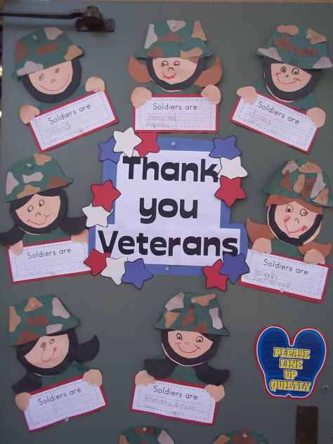 #military #veterans This is a great idea for our Veterans Day celebration! - @ www.HireAVeteran.com Veterans Day Celebration, Veterans Day Thank You, Veterans Day Activities, November Ideas, Kindergarten Social Studies, Veterans Day Gifts, Veteran’s Day, Graphic Organizer, Summer Camps