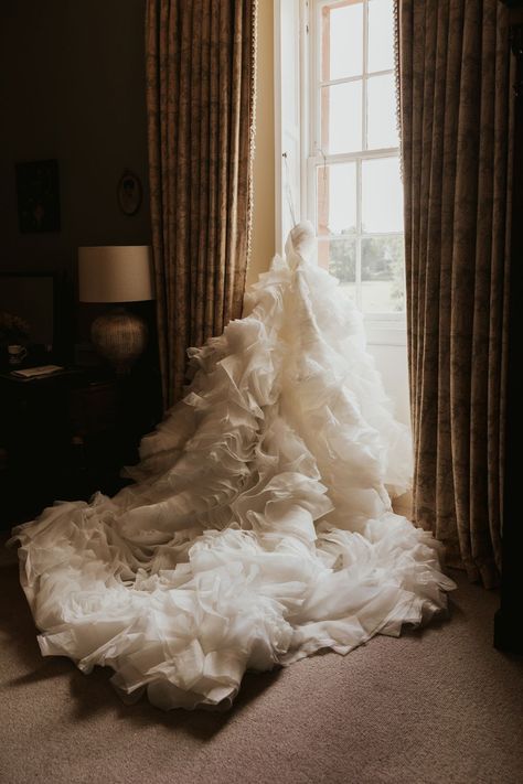 Kayla’s wedding gown is a fairytale princess wedding dress of dreams… she really couldn’t have picked a more perfect bridal look for her romantic castle wedding at Thirlestane Castle in Scotland. Thirlestane Castle, Fairytale Princess Wedding Dresses, Romantic Castle, Castle Wedding Venue, Fairytale Princess, Milla Nova, Mini Wedding Dresses, Ruffle Wedding Dress, Ethereal Wedding