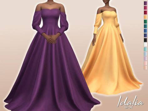 Sims 4 Wedding Dress, Los Sims 4 Mods, Royal Clothes, Sims Clothes, Sims 4 Mm Cc, Tumblr Sims 4, Look Formal, Sims 4 Dresses, Sims 4 Toddler