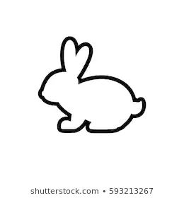 Outline Bunny Images, Stock Photos ... Outline Bunny Tattoo, Rabbit Outline Tattoo, Bunny Outline Drawing, Bunny Outline Tattoo, Animal Outline Drawing, Rabbit Outline, Mia Tattoo, Bunny Outline, Dog Pottery