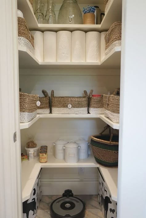 Closet Over Stairs Organization, Small Under The Stairs Pantry Ideas, Under Stairs Larder, Cupboard Shelving Ideas, Under Stairs Storage Pantry, Overflow Pantry, Small Pantry Room, Under Stairs Cupboard Ideas, Under The Stairs Pantry Ideas