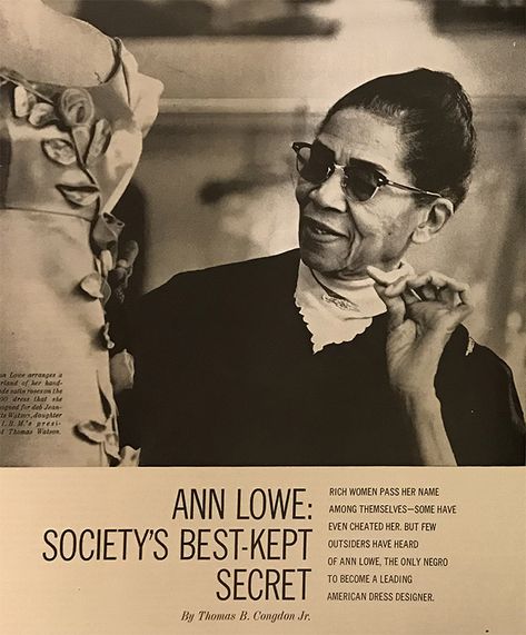 Ann Lowe: A Great Woman of Sewing | Whipstitch Ann Lowe, Fashion History Timeline, Black Fashion Designers, African American Fashion, Ebony Magazine, American Dress, Rich Women, American Fashion Designers, African American History