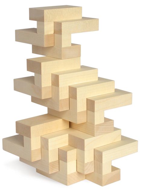 5 of the best imported toys-Gropius Architectural Blocks, an Italian Toy - unusual toys #ad Modular Sculpture, Wooden Marble Run, Building Blocks Design, Blocks For Kids, Imagination Toys, Wooden Building, Wooden Building Blocks, Geometric Shapes Art, Wood Building