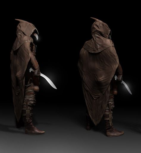 Plague Doctor Warrior, Dnd Gloom Stalker, Gloom Stalker Ranger Dnd, Hunter Clothes, Skyrim Armor, Ranger Dnd, Court Of Owls, Armor Clothing, Hunter Outfit