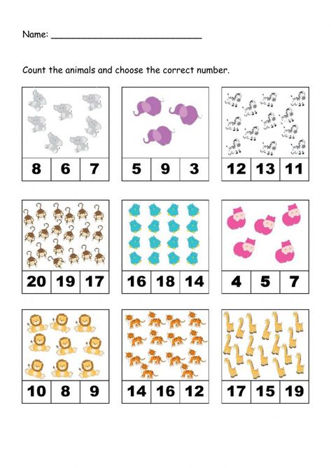 Count And Write Worksheets 1-20, Math Counting Worksheets, Rote Counting, Number Recognition Worksheets, Counting Worksheets For Kindergarten, Printable Crossword Puzzles, Counting To 120, Preschool Prep, Counting To 20