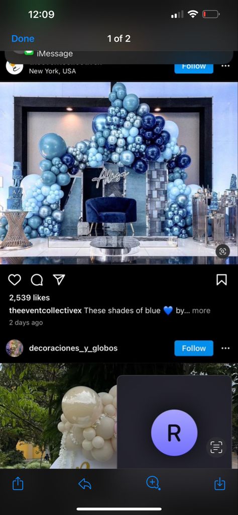 Twins 21st Birthday Ideas, All Shades Of Blue Party Decorations, Shades Of Blue Party Decor, Shades Of Blue Decorations Party, 40 Shades Of Blue Birthday Party, 50 Shades Of Blue Party Ideas, Blue Birthday Dinner Decor, Blue Brunch Decor, 16 Shades Of Blue Party