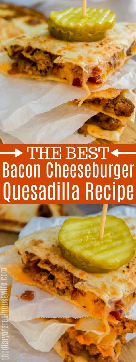 Cheeseburger Quesadilla, Quesadilla Recipes Easy, Crockpot Recipes Beef Stew, Best Beef Recipes, Quesadilla Recipe, Budget Friendly Dinner, Recipes Beef, Crockpot Recipes Beef, Bacon Cheeseburger