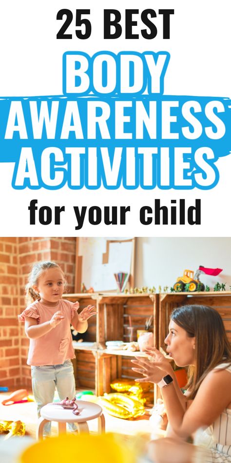 Body Learning Preschool, My Body Sensory Activities, Body Awareness Occupational Therapy, Body Sensory Activities, Self Concept Activities For Infants, Spacial Awareness Activities Preschool, Body Awareness Activities For Preschool, My Body Toddler Activities, Occupational Therapy Preschool