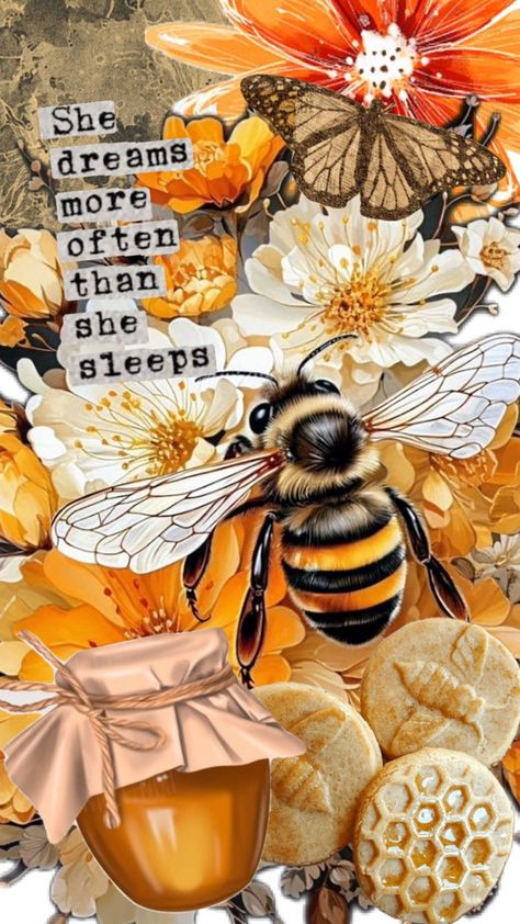 Honeybee Aesthetic Wallpaper, Honey Bee Aesthetic Wallpaper, Honeybee Aesthetic, Honey Bee Aesthetic, Bee Aesthetic, Honey Bee, Aesthetic Wallpaper, Aesthetic Wallpapers, Bee