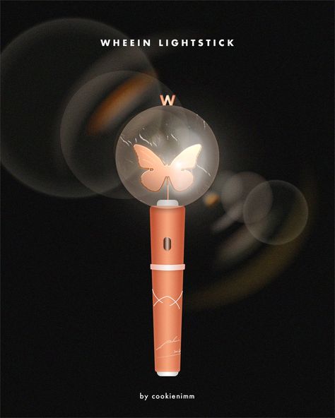 Wheein Butterfly, Butterfly Lightstick, Fanmade Lightstick, Light Stick Ideas, Lightstick Ideas, Dr. K, Stage Equipment, Kpop Shifting, Kpop Merchandise