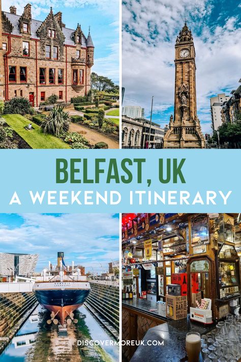 Make the most of 2 days in Belfast with this weekend in Belfast itinerary. From must-see attractions to hidden gems, this is the ideal UK city break with the best things to do in Belfast, Northern Ireland | what to see in belfast | what to do in belfast ireland | places to go in belfast | places to see in belfast | places to visit in belfast | best places to stay in belfast | best places to eat in belfast | best restaurants in belfast | belfast ireland itinerary | best UK city breaks Things To Do In Belfast, Northern Ireland Troubles, Northern Ireland Travel, Belfast Ireland, Ireland Itinerary, England Trip, Belfast City, Belfast Northern Ireland, Uk City