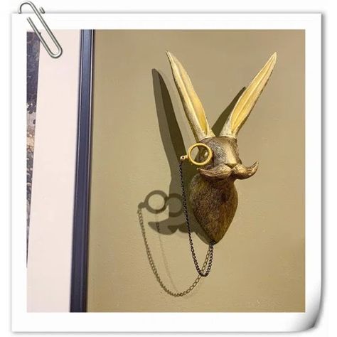 Brass Wall Animal Head | Wayfair Deer Head Mount, Door Remodel, Deer Heads Mount, Faux Deer Head, Animal Head Wall Decor, Resin Home Decor, Animal Head Wall, Yellow Resin, Brass Animals