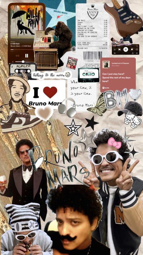 Bruno Mars Wall Paper Bruno Mars Wallpaper, Mars Wallpaper, Versace On The Floor, Locked Out Of Heaven, Talking To The Moon, Why I Love Him, Music Poster Design, Bruno Mars, Pop Singers