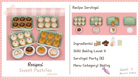 Sweet Pastry Roll collection  | Littlbowbub Baking Bowl, Sweet Pastry, The Sims 4 Pc, Sims 4 Cc Furniture, Sweet Pastries, Sims 4 Cc Finds, Rolls Recipe, Sims 4 Cc, Sims 4 Mods