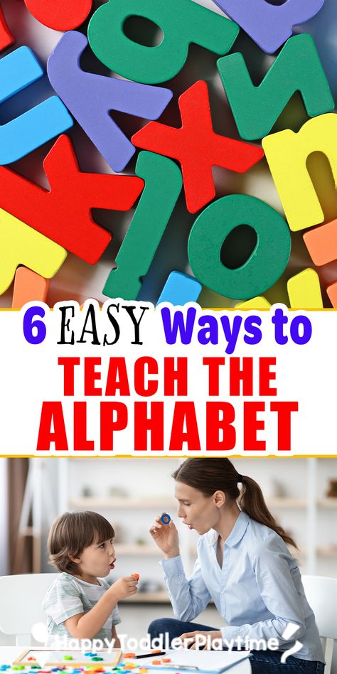 Teaching Toddlers Letters, Hands On Alphabet Activities, Alphabet Recognition Activities, Letter Learning Activities, Teach The Alphabet, Early Reading Skills, Toddler Education, Early Learning Activities, Teaching Toddlers