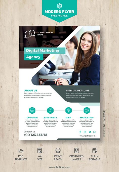 Digital Marketing Agency Brochure, Digital Marketing Brochure, Digital Marketing Flyer, Digital Marketing Template, Creative Agency Website, Free Social Media Templates, Digital Flyer, Marketing Proposal, Brochure Psd