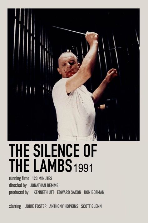 Movie Posters Silence Of The Lambs, Silence Of The Lambs Polaroid Poster, Silence Of The Lambs Minimalist Poster, The Silence Of The Lambs 1991, The Silence Of The Lambs Aesthetic, The Silence Of The Lambs Poster, Silence Of The Lambs Book, Silence Of The Lambs Poster, The Silenced