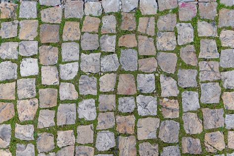 Road stone background texture, street ti... | Premium Photo #Freepik #photo #cobblestone #stone-road #pavement #sidewalk Background Stone, Road Texture, Stone Pavement, Stone Road, Stone Background, Tile Texture, Background Texture, Stone Top, Top View