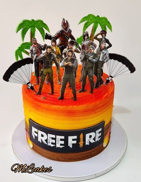 Freefire cake Fire Cake, Android Phone Wallpaper, Cake Making, Free Fire, Kids Cake, Android Phone, How To Make Cake, Phone Wallpaper, Birthday Cake