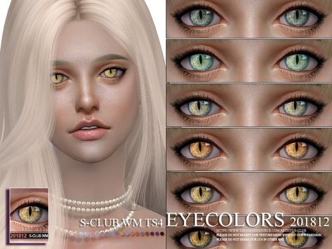 S-Club WM ts4 Eyecolors 201812 Sims 4 Add Ons, Sims 4 Cc Eyes, Sims Packs, Sims 4 Anime, Pelo Sims, Sims 4 Cc Makeup, Sims 4 Body Mods, Sims 4 Cc Skin, Sims 4 Cc Folder