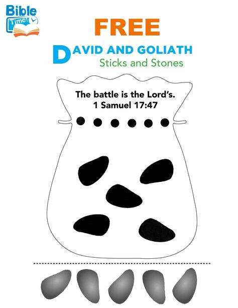 FREE David & Goliath Preschool Bible Activity. Easy Kids Bible Printable for Children's church lessons, Children's Ministry and Sunday school lessons. David & Goliath toddler activities, crafts and printables. #childrenschurch #biblestories #kidsmin #Bibletimefun #kids #parenting #preschool #biblelessons #toddler #jesus #preschooler #bibleactivities #kidscrafts #bible #biblecrafts #kidsactivities #toddlermom #momblogger #preschoolactivity #printables #sundayschool #craftsforkids Kids Bible Lessons, David And Goliath Craft, Preschool Bible Activities, Toddler Bible Lessons, Pouch Template, David Bible, Toddler Bible, Preschool Bible Lessons, Vbs 2023