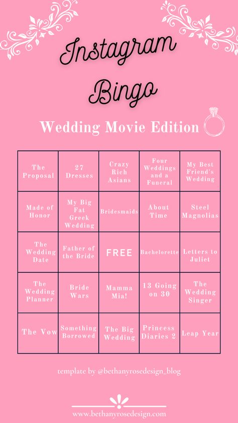 Top 10 Wedding Movies you Need to Watch Once You're Engaged - Bethany Rose Design Wedding Movies To Watch, Bachelorette Movie, Bride Wars, Magnolia Wedding, Diy Bachelorette Party, Always A Bridesmaid, Wedding Movies, Proposal Photos, Bridesmaids Photos