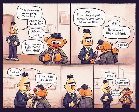 Bert X Ernie Fanart, Sesame Street Fanart, Bert X Ernie, Muppets Fanart, Sesame Street Art, Epi Y Blas, Mrs Piggy, Ernie And Bert, Ernie Und Bert