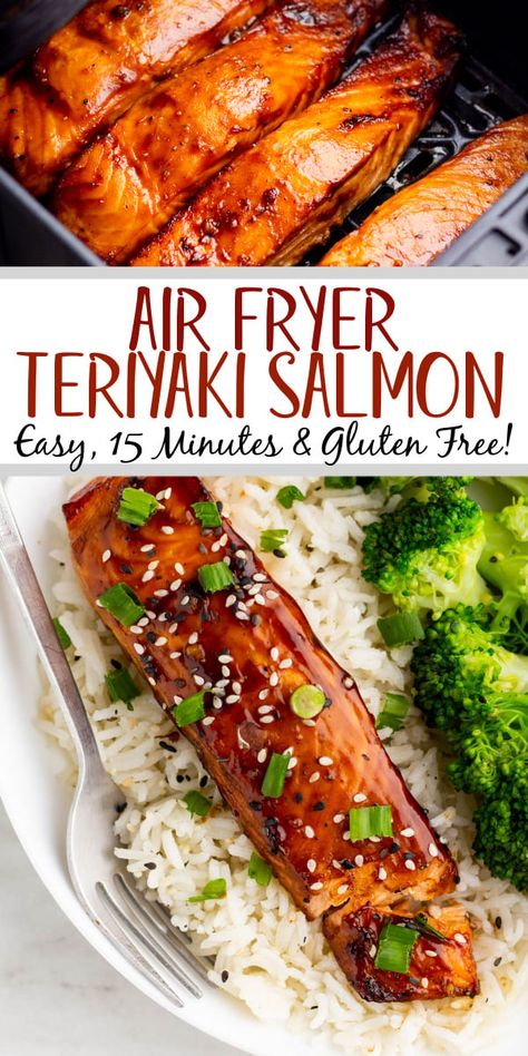 Fried Salmon Recipes, Salmon In Air Fryer, Keto Kickstart, Air Fryer Recipes Salmon, Air Fryer Fish Recipes, Salmon Teriyaki Recipe, Easy Air Fryer Recipes, Air Fryer Fish, Cruise Food