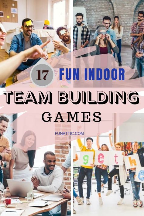 Looking for fun team-building games to play indoors? You're in luck! Here you will find an ultimate guide to group teamwork games perfect for all ages. Give them a try! #IndoorTeamBuildingGamesForKids #IndoorTeamBuildingGamesForWork Group Building Activities Teamwork, Retreat Activities Team Building, Meeting Activities Team Building, Games For Team Building At Work, Ice Breaker Ideas Team Building, Game For Team Building, Fun Meeting Games, Camp Team Building Activities, Easy Team Building Games