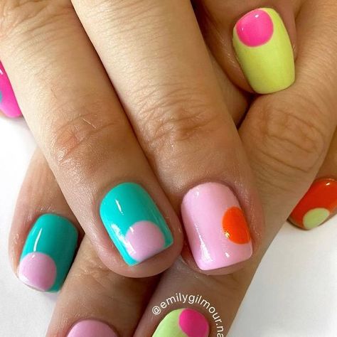 E M I L Y  G I L M O U R on Instagram: "Springtime abstract pastels for @tales.ofskincare  . . Inspo : unknown  . . . . #nails #nailart #nailartist #nailtech #naildesign #nailedit #nailstyle #naillove #naillife #nailsdid #nailstyle #handpainted #nailblogger #nailpromote #springnails #springnailart #abstractnails" Inside Out Nails, Kids Nail Designs, Colorful Nail, Nails For Kids, Spring Nail Art, Colorful Nail Designs, Elegant Nails, Nail Inspiration, Nails Nailart