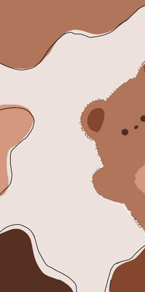 Follow ok! Cute Brown Teddy Bear Wallpaper, Vintage Bear Wallpaper, Cute Brown Bear Wallpaper, Brown Bear Aesthetic Wallpaper, Teddy Bear Lockscreen, Tablet Backrounds, Brown Bear Wallpaper, Teddy Bear Background, Cubs Wallpaper