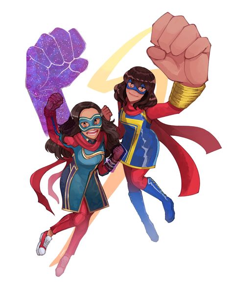 Ms Marvel Fanart, Marvel Fanart, Marvel Champions, Marvel Characters Art, Phase 4, Marvel Fan Art, Marvel Comic Universe, Ms Marvel, Cartoon Memes