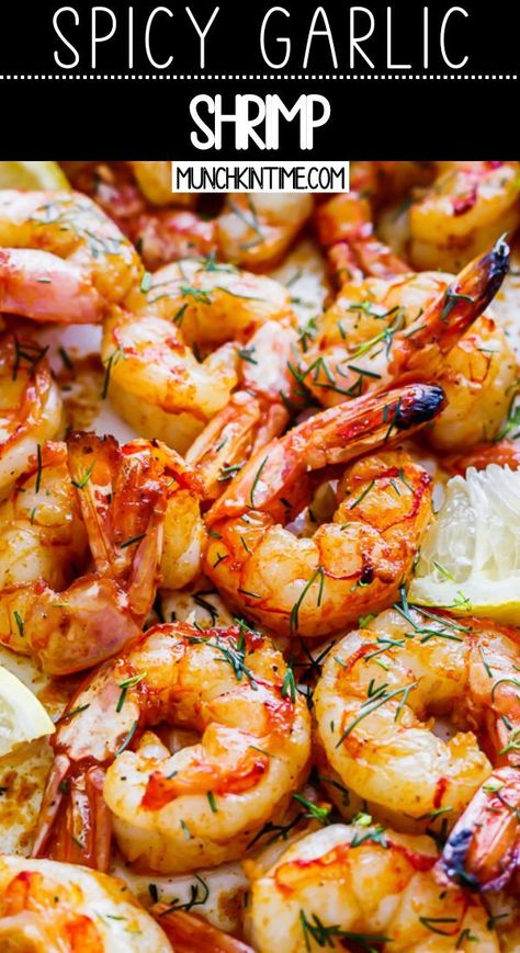 Shrimp Video, Oven Shrimp Recipes, Cooking Raw Shrimp, Oven Baked Shrimp, Raw Shrimp Recipes, Baked Shrimp Recipes, Spicy Garlic Shrimp, Spicy Shrimp Recipes, Best Shrimp Recipes