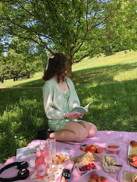 Pink And Green Picnic Aesthetic, Picnic Kpop, Kpop Picnic Aesthetic, Picnic Aesthetic Photoshoot Birthday, Pink Picnic Aesthetic Birthday, Aesthetic Picnic Date, Picnic Reading Aesthetic, City Park Picnic Aesthetic, Picnic Pictures