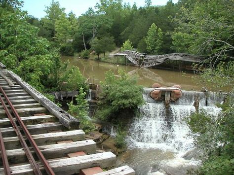 Dogpatch USA Marble Falls, AR Architectural Buildings, Abandoned Theme Parks, Marble Falls, Abandoned Amusement Parks, Dog Patch, Amusement Park Rides, Northwest Arkansas, Beautiful Disaster, Old Bridge