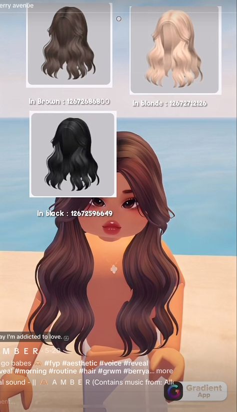 Bloxburg Brunnet Hair Codes, Aesthetic Roblox Brown Hair Codes, Bloxburg Wavy Hair Codes, Bloxburg Fall Outfit Codes Brown Hair, Brunnete Hair Codes Berry Ave, Barry Avenue Codes Hair Blonde, Prom Hair Berry Avenue Codes, Wavy Hair Codes Berry Ave, Berry Avenue Codes Brunette