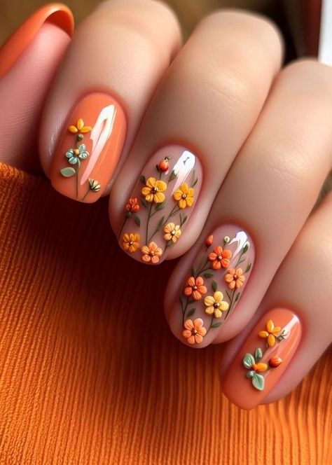 Pineapple Nails, Pink Nail Art Designs, Unique Nail Art, Simple Spring Nails, Floral Nail, Vibe Check, Pink Nail Art, Floral Nail Art, Vacation Nails